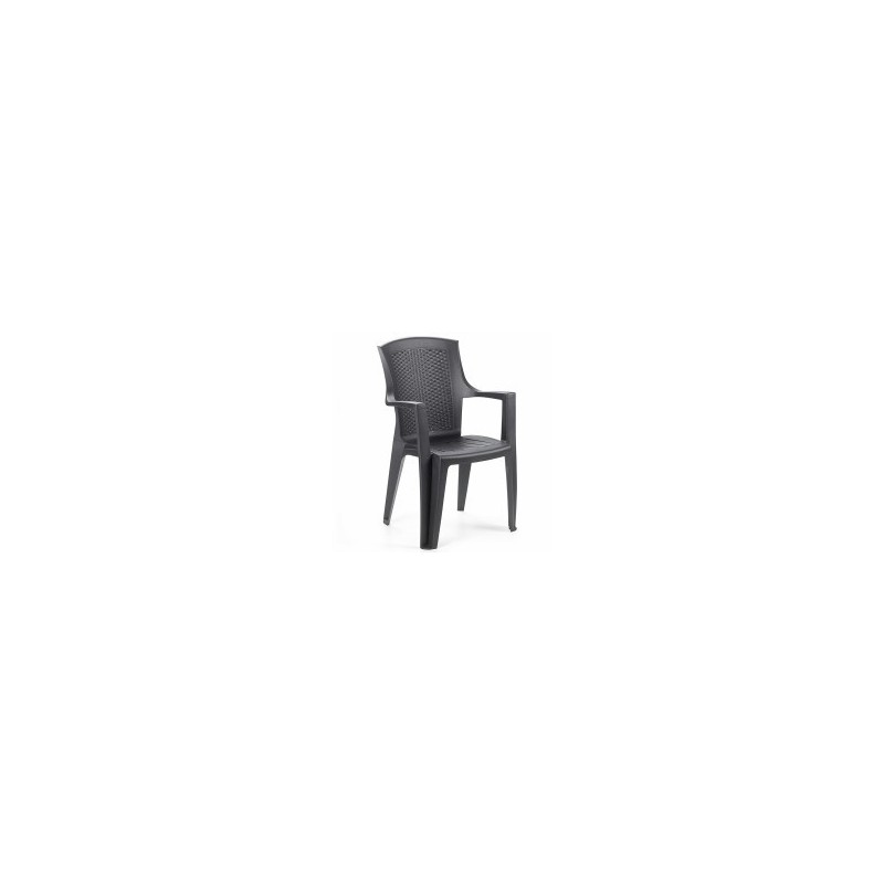 FAUTEUIL RATTAN EDEN HAUTE ANTRACITE PROGARDE