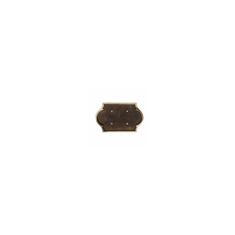 PLACCA PORTANUMERI OTTONE BONZATO P2 200x120